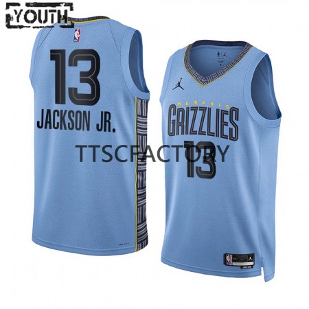Maillot Basket Memphis Grizzlies Jaren Jackson Jr. 13 Jordan 2022-23 Statement Edition Bleu Swingman - Enfant